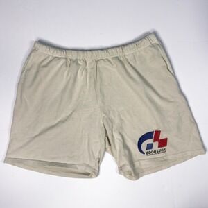 Designer Mr. Saturday Good Luck Sweatshorts Mens Size XXL Vintage‎ White